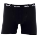 Cueca Boxer Longa Mash Masculina Cotton Algodão Elástico PRETO