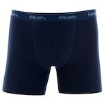 Cueca Boxer Longa Mash Masculina Cotton Algodão Elástico AZUL ESC/AZUL