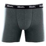 Cueca Boxer Longa Mash Masculina Cotton Algodão Elástico CINZA/CINZA ESC