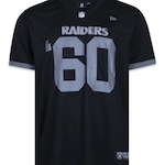 Camisa New Era NFL Las Vegas Raiders Jersey Core - Masculina PRETO