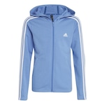 Jaqueta de Moletom com Capuz adidas Essentials 3-Stripes - Infantil AZUL