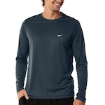 Camiseta Mizuno Manga Longa Energy - Masculina CINZA ESCURO