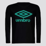 Camiseta Umbro ML Basic UV - Infantil PRETO