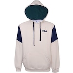 Blusão de Moletom com Capuz Fila Colors - Masculino BEGE