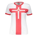 Camiseta do Vasco Kappa Templario - Feminina BRANCO/VERMELHO