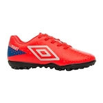 Chuteira Society Umbro Adamant - Júnior VERMELHO