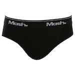 Cueca Slip Mash Algodão Lisa - Infantil PRETO