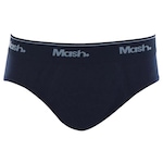 Cueca Slip Mash Algodão Lisa - Infantil AZUL ESC/AZUL