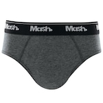 Cueca Slip Mash Algodão Lisa - Infantil CINZA/CINZA ESC