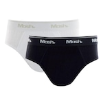 Kit de Cuecas Slip Mash Algodão - 2 Unidades - Infantil PRETO