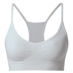 Top Fitness She Nadador sem Costura - Feminino BRANCO