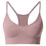 Top Fitness She Nadador sem Costura - Feminino ROSA/PRETO