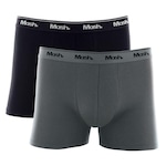 Kit 2 Cueca Mash Boxer Cotton Masculina CINZA ESC/CINZA