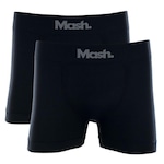 Kit Cuecas Boxer Mash Microfibra Sem Costura - 2 unidades - Adulto PRETO