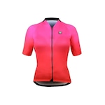 Camisa de Ciclismo Free Force Start All Fit Gradient - Feminina ROSA