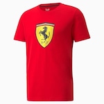 Camiseta Puma Scuderia Ferrari Race Bold Color Shield - Masculino VERMELHO