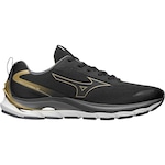 Tênis Mizuno Wave Dynasty 5 - Feminino PRETO/OURO