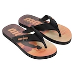 Chinelo Mormaii Tropical Graphics - Masculino PRETO/LARANJA