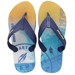 Chinelo Mormaii Tropical Graphics - Masculino AZUL CLA/AMARELO