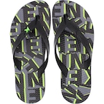 Chinelo Kenner Summer Type Gel Estampada - Masculino PRETO/VERDE