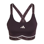 Top adidas Suporte PowerImpact - Feminino MARROM ESCURO