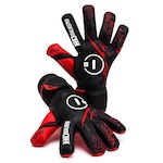 Luva de Goleiro Campo e Society N1 Zeus Profissional  - Adulto VERMELHO