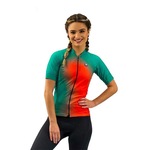 Camisa de Ciclismo Free Force Start All Fit Thermal - Feminina VERDE