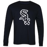 Camiseta New Era MLB Chicago White Sox Core Manga Longa - Masculina PRETO