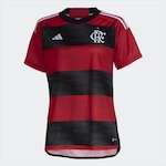 Camisa do Flamengo I 2023 adidas - Feminina PRETO