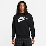 Blusão Nike Sportswear Club Fleece Crew - Masculino PRETO