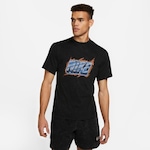 Camiseta Nike Dri-FIT Graphic Fitness - Masculina PRETO