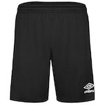 Calção Umbro Futebol Graphic Letter - Masculino PRETO/BRANCO