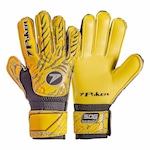 Luvas de Goleiro de Campo Poke Semi Profissional Multiterreno Champion 8 - Adulto Amarelo/Preto