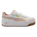 Tênis Puma Carina Street BDP - Feminino Branco/Rosa Esc