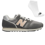 Tênis New Balance 373V2 + Par de Meias - Feminino CINZA ESCURO