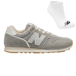 Tênis New Balance 373V2 + Par de Meias - Feminino CINZA CLARO