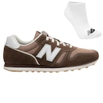 Tênis New Balance 373V2 + Par de Meia - Masculino MARROM