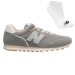 Tênis New Balance 373V2 + Par de Meia - Masculino CINZA ESCURO