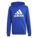 Blusão de Moletom com Capuz adidas Essentials Big Logo - Infantil AZUL CLA/BRANCO