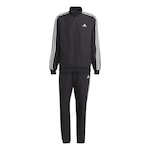 Agasalho sem Capuz adidas 3-Stripes - Masculino PRETO/BRANCO