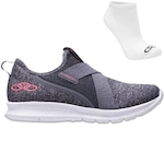 Tênis Olympikus Easy 2 + 1 Par de Meias - Feminino CINZA/ROSA