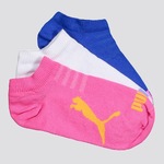 Kit de Meia Puma Sapatilha - 3 Pares - Infantil BRANCO