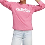 Blusão de Moletom adidas Lin Fif Swt /23 - Feminino ROSA/BRANCO