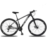 Bicicleta Aro 29 Ksw XLT Alumínio - Freio a Disco - Câmbio Importado - 21 Marchas PRETO/CINZA