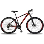 Bicicleta Aro 29 Ksw XLT Alumínio - Freio a Disco - Câmbio Importado - 21 Marchas VERMELHO/LARANJA