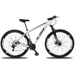 Bicicleta Aro 29 Ksw XLT Alumínio - Freio a Disco - Câmbio Importado - 21 Marchas BRANCO/PRETO