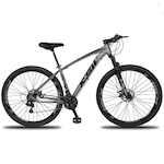 Bicicleta Aro 29 Ksw XLT Alumínio - Freio a Disco - Câmbio Importado - 21 Marchas CINZA/PRETO