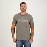 Camiseta Fila Letter Outline - Masculina CINZA