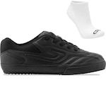 Chuteira Futsal Topper Dominator 3 Lt + Meias - Adulto Preto/Preto