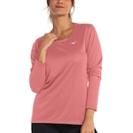 Camiseta Mizuno Manga Longa Nirvana - Feminina ROSA ESCURO